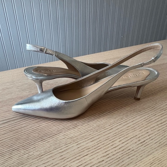 Lauren Ralph Lauren Lolah II Slingback Pump / Silver / Size: 9 - Picture 9 of 12